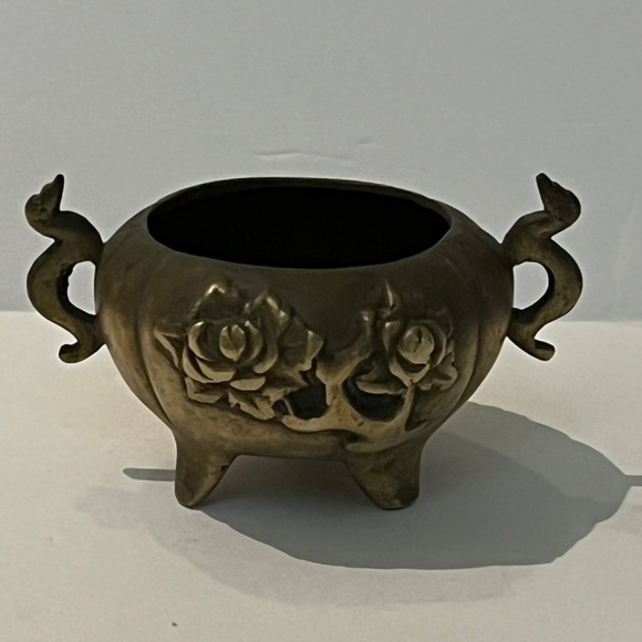 Vintage Accents Vintage Brass Footed Incense Burner Bowl Poshmark
